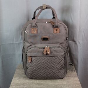 Elegant Quilted‎ Brown Baby Bag
